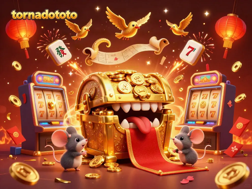 Experience thrilling spins with tornadototo's enchanting treasures, vibrant slots, and festive decor.