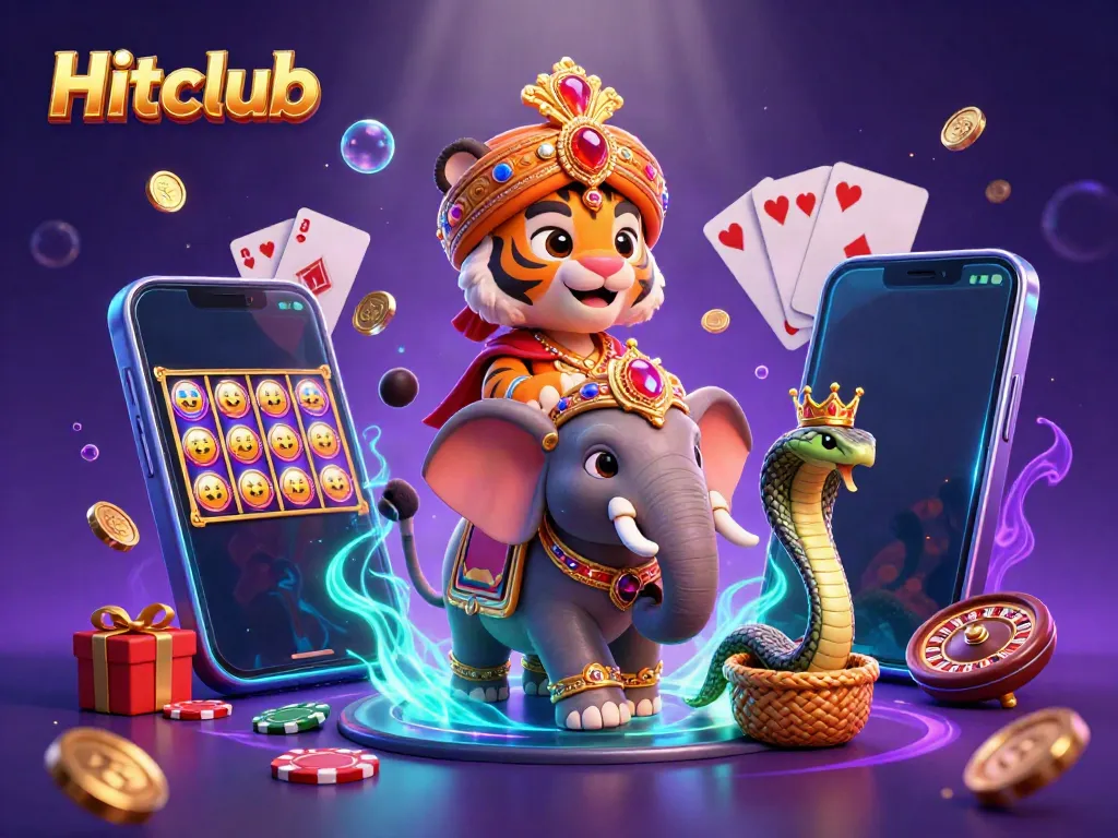 Experience the thrilling world of Hitclub with vibrant casino elements and engaging characters.