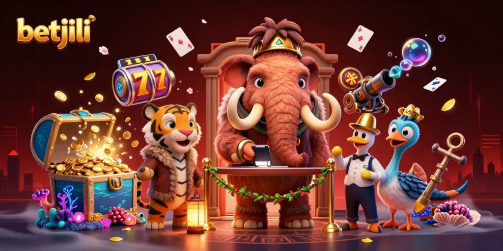 Experience immersive gaming action at Betjili with vibrant characters and dynamic slot symbols.