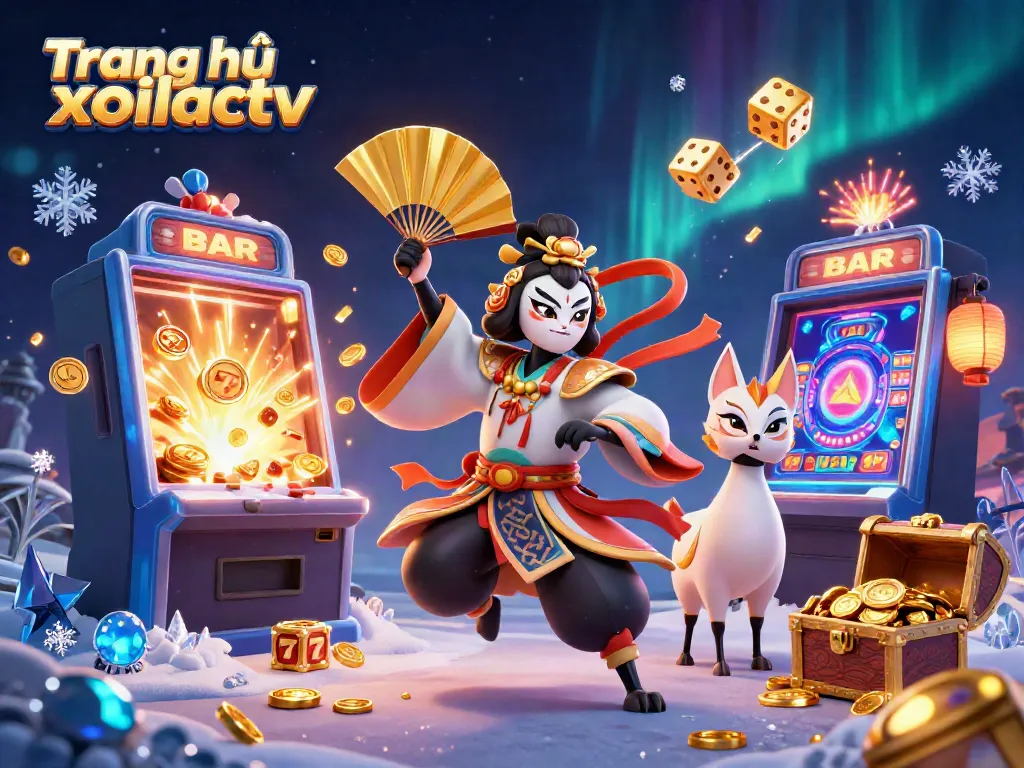 Experience thrilling gameplay at Trang chủ xoilactv with vibrant casino illustrations featuring dynamic characters and exciting elements.