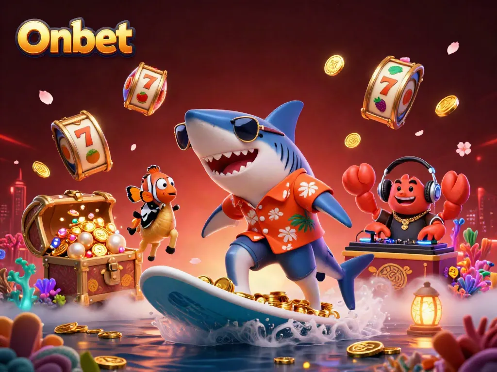 Engage in thrilling online gaming adventures with Onbet, featuring vibrant characters and slot action.