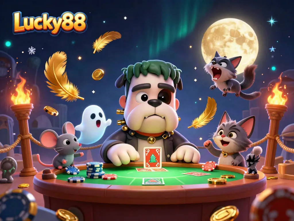 Experience the thrill of Lucky88 with vibrant characters and dynamic casino elements!