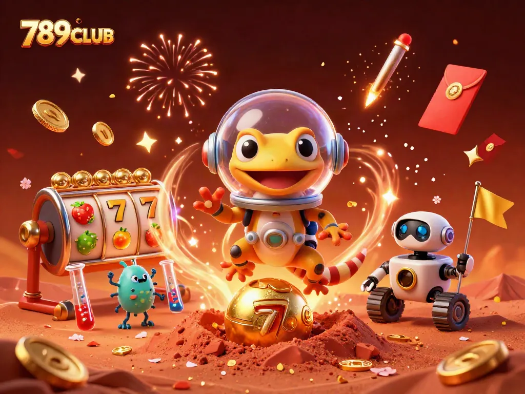 Experience the excitement of 789CLUB, featuring a cosmic adventure in a Martian casino