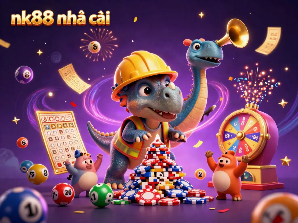 Engage in vibrant gameplay at nk88 nhà cái with stunning casino graphics featuring celebrations.