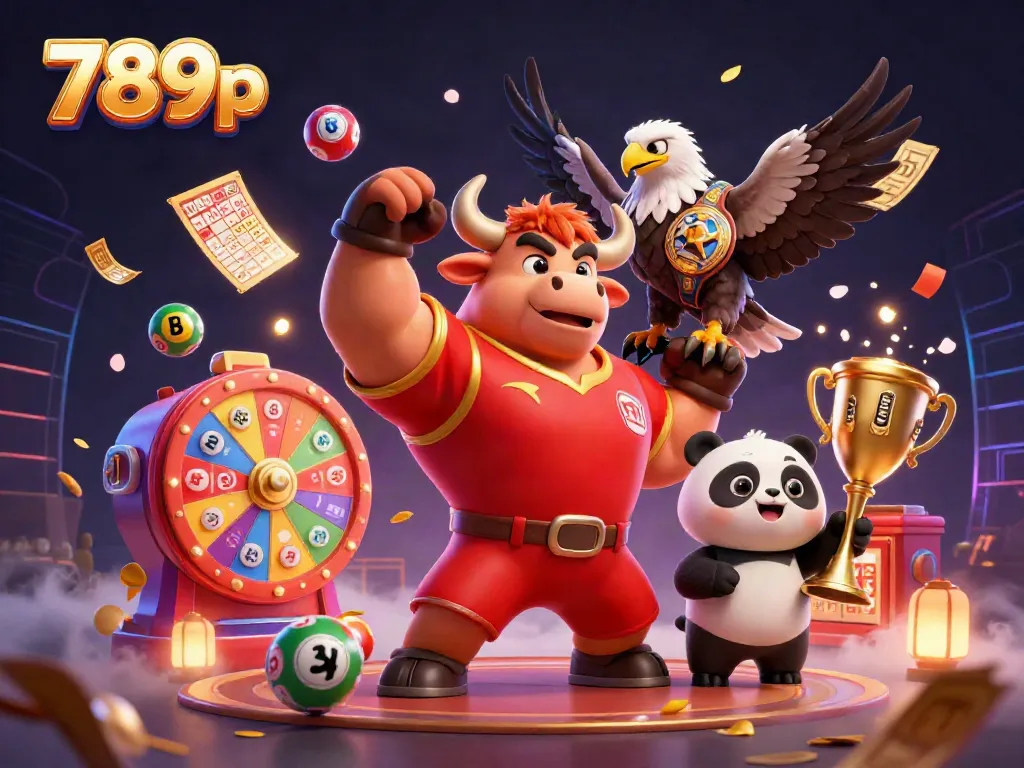 Engage with 789p's vibrant casino scene featuring dynamic characters and colorful gaming elements.