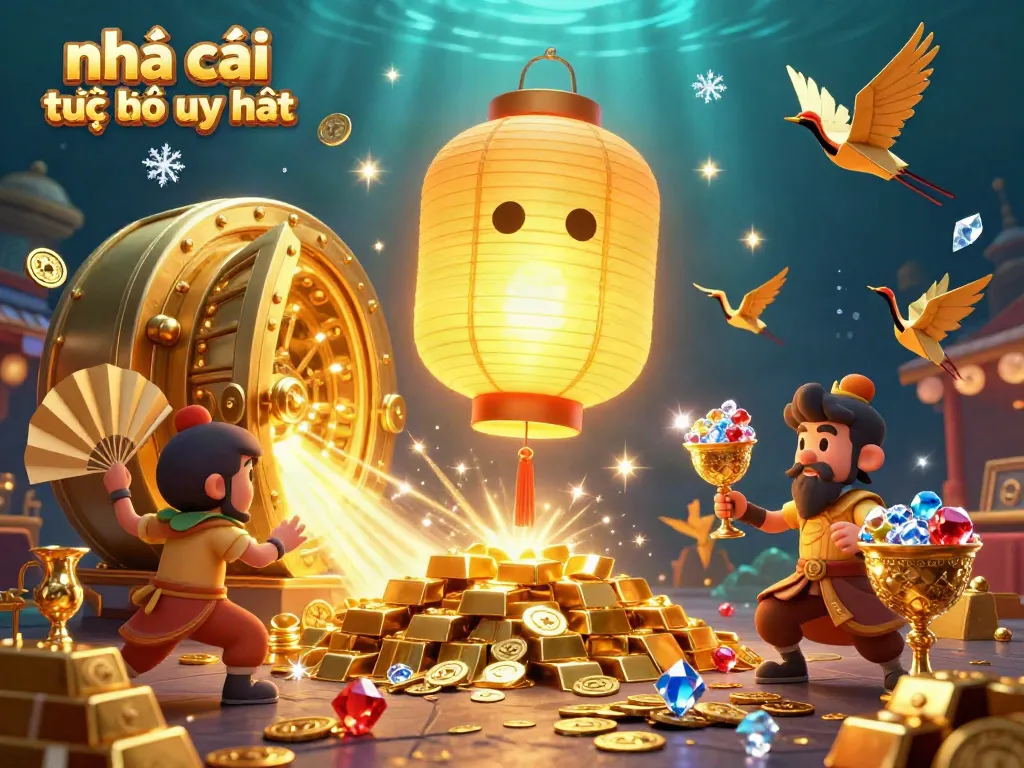Experience the excitement of nhà cái trực tuyến uy tín with vibrant casino elements and fortune symbols.