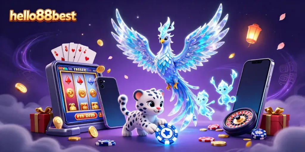 Engage in immersive play at hello88best with vibrant characters and exciting casino elements.