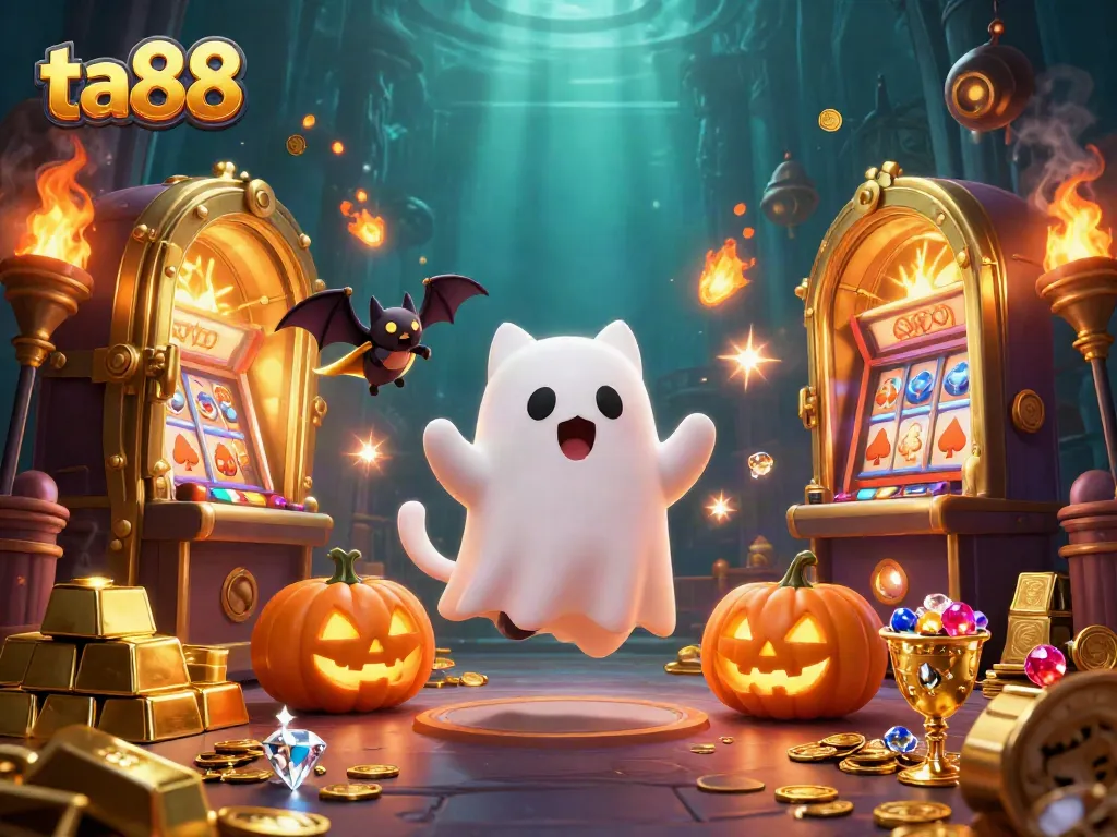 Join the adventure at ta88, where the friendly ghost cat explores a haunted casino filled with treasures.