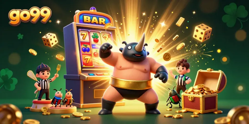 Experience the excitement of go99 with vibrant casino scenes featuring stunning characters and game elements.