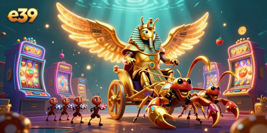 Experience exhilarating wins at e39 with a golden scarab beetle and exciting slot machines!