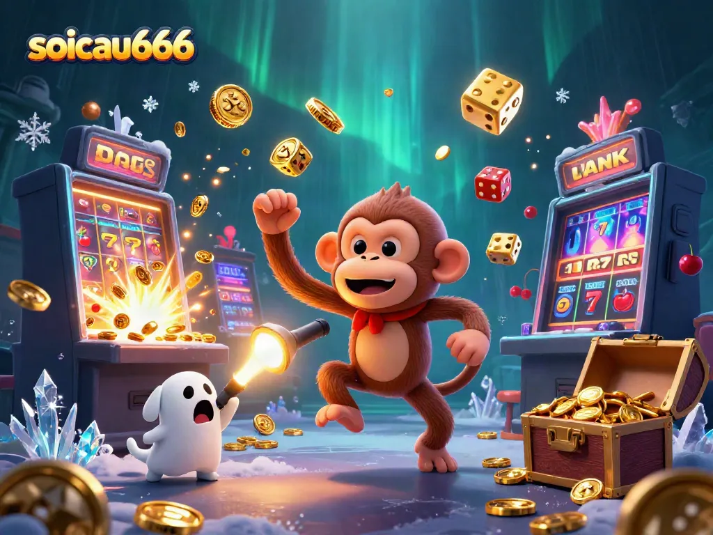 Experience thrilling gaming at soicau666 with a lively ghost-themed casino scene full of excitement.