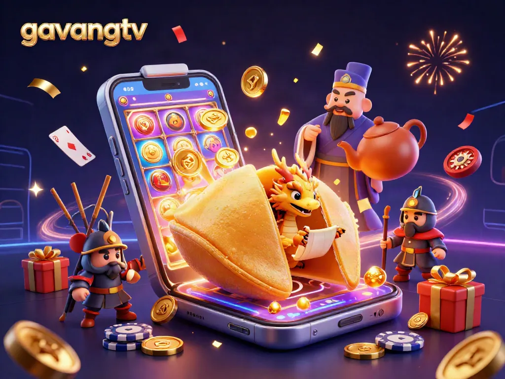 Experience the excitement of gambling with GavangTV's vibrant fortune cookie scene.