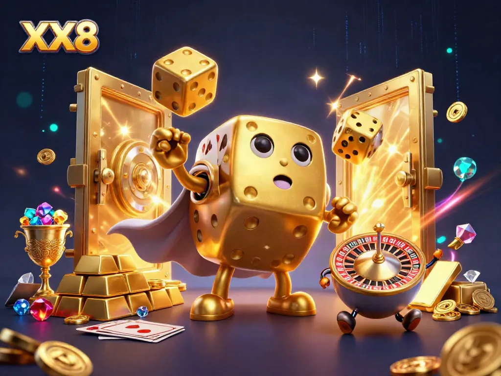 Experience the excitement of XX8 casino with dynamic characters and dazzling treasures.