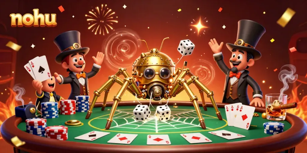 Experience thrilling games and jackpots at nohu with vibrant characters and dynamic casino elements.